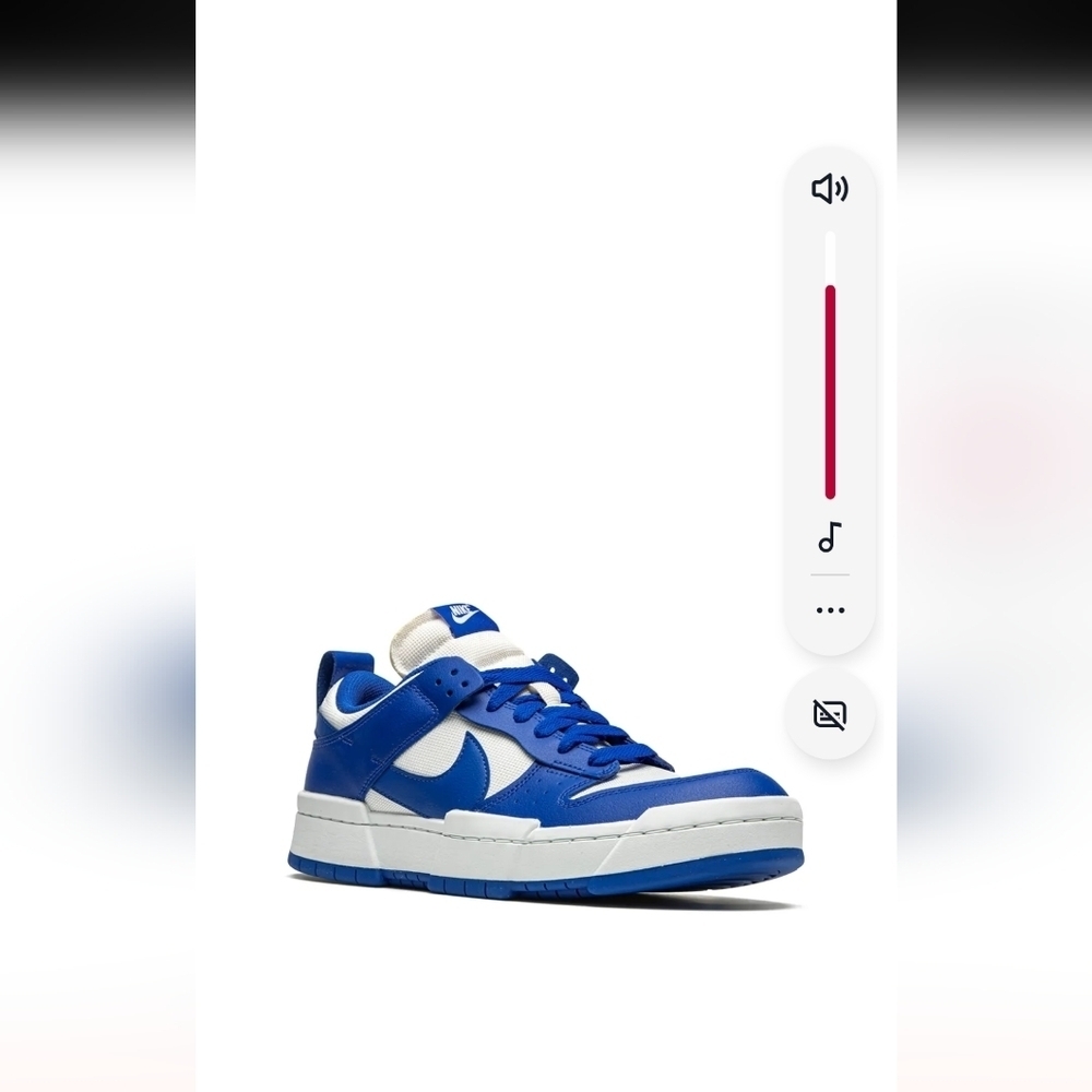 Nike Dunk Low Disrupt "Game Royal" Blue and White Sneakers Size 9.5
